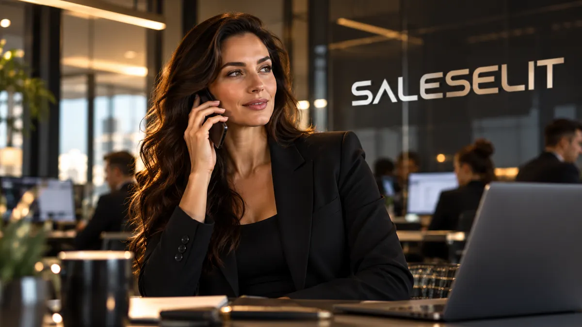 Telefonos ügyfélszerzés: SALESELIT értékesítő hívás közben